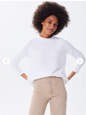 Alice Walk Cotton Mock Neck Sweater